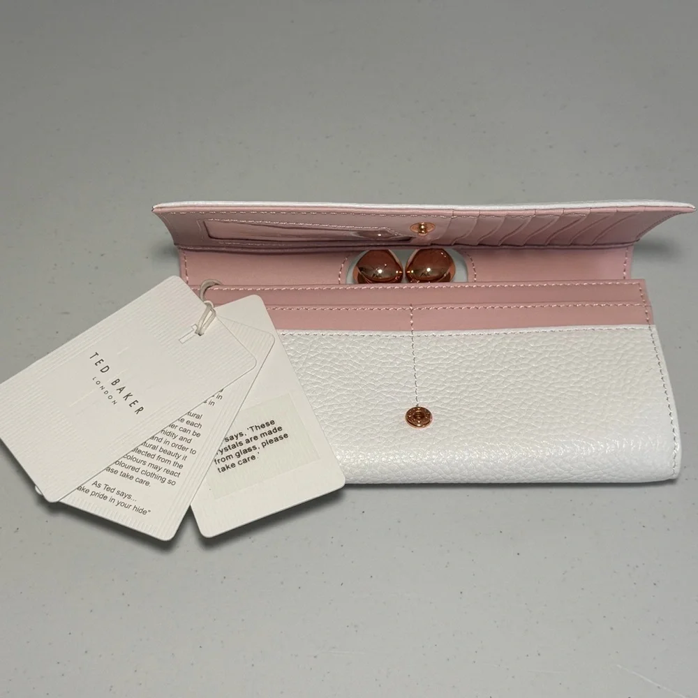 NWT Ted Baker Muscovy Bobble Matinee Textured Leather Wallet - Picture 6 of 10